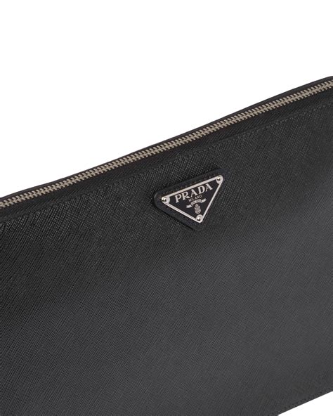 prada saffiano leather clutch|Prada saffiano leather loafer.